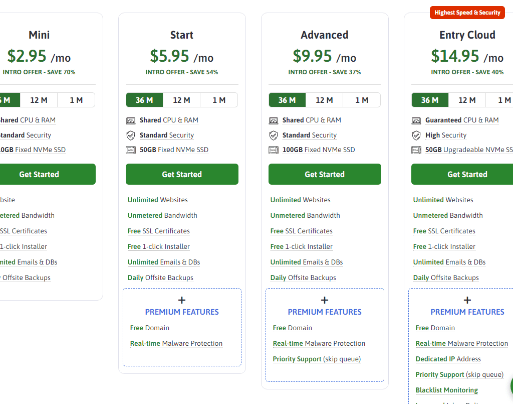 Scala hosting pricing