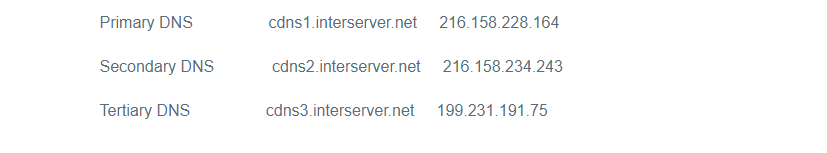 Interserver DNS