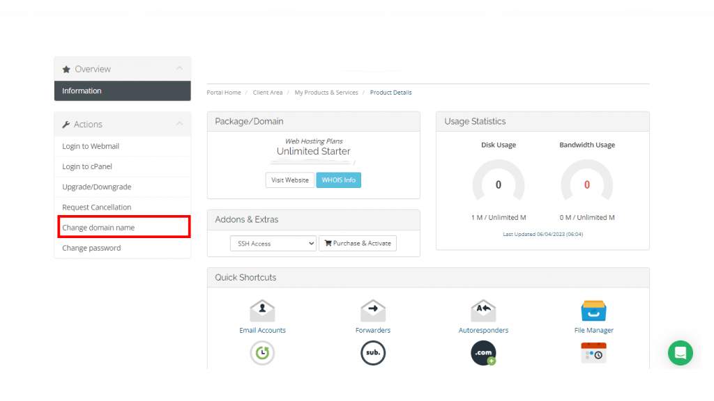 StableHost domain change